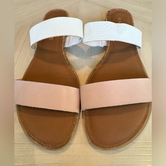 Rampage Pink and White Strap Sandal -Size 8 - Picture 9 of 11